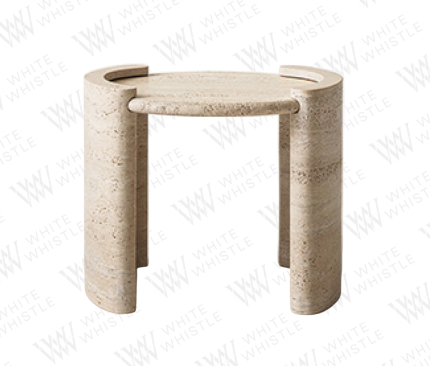 The PISO corner table is a sophisticated choice for maximizing space. Crafted from exquisite natural travertine, this premium piece by Pietra de Roma brings elegance to any corner of your home, hotel, restaurant, or cafe. Its compact design and luxurious material make PISO a functional and stylish addition to any interior.