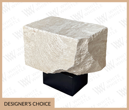 The VALERIAN corner table is a harmonious blend of nature and craftsmanship. Made with exquisite natural travertine and sturdy solid wood, this premium piece by Pietra de Roma brings warmth and sophistication to any corner. Perfect for homes, hotels, restaurants, or cafes, VALERIAN's unique design and high-quality materials make it a standout addition to any space.